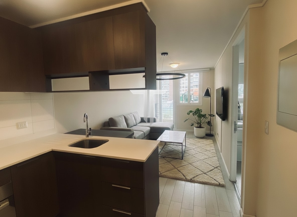 Departamento de 1 dormitorio y 39 m² en venta, Plaza Ñuñoa